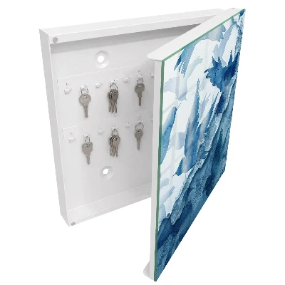 Armoire à clés design Oiseaux à l'aquarelle
