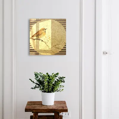 Armoire à clés design Oiseau crème