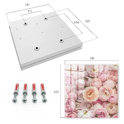 Armoire à clés décorative Rose charmante