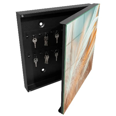 Armoire à clés design Plumes pastel