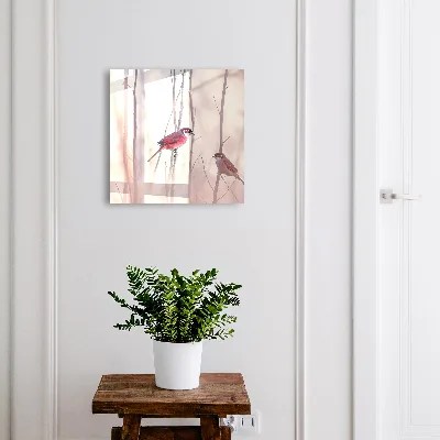 Boîte à clés murale décorative Deux oiseaux