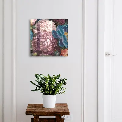 Armoire à clés décorative Fleurs colorées