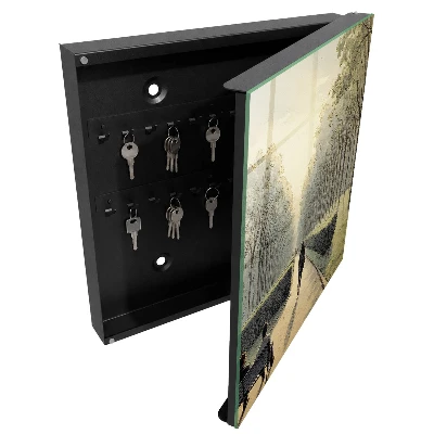 Armoire à clés décorative Une promenade dans le parc