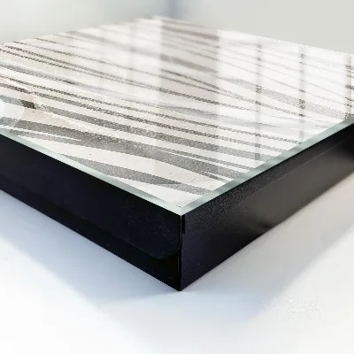 Armoire à clés décorative Vagues de gris