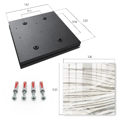 Armoire à clés décorative Vagues de gris