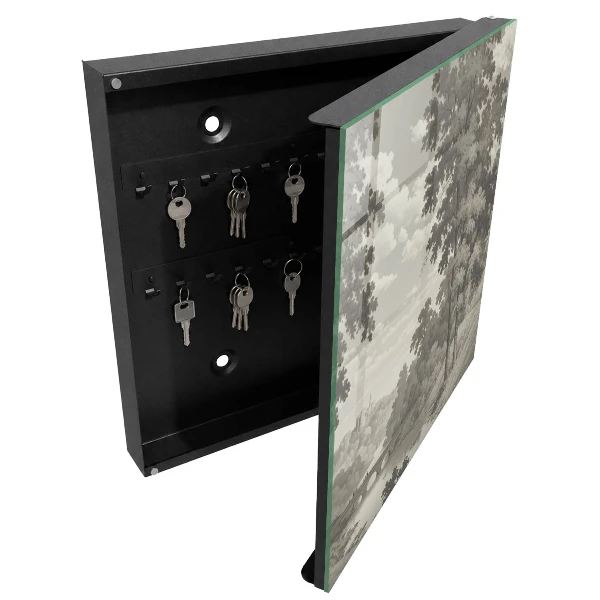 Armoire à clés design Un paysage paisible