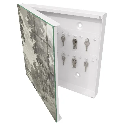Armoire à clés design Un paysage paisible