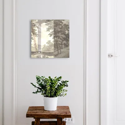 Armoire à clés design Un paysage paisible
