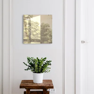 Boîte à clés murale décorative Forêt verte
