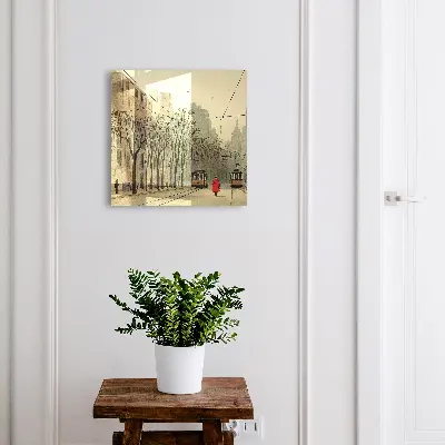 Armoire à clés décorative Promenade en ville