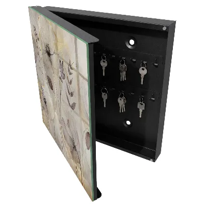 Armoire à clés design Flore délicate
