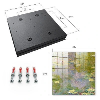 Boîte à clés murale décorative Les Nymphéas de Claude Monet