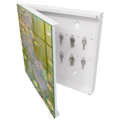 Boîte à clés murale décorative Les Nymphéas de Claude Monet