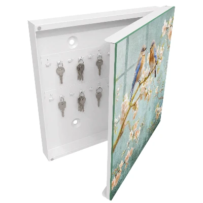 Armoire à clés design Scène printanière
