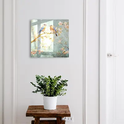 Armoire à clés design Scène printanière
