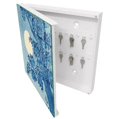 Armoire à clés décorative Nuit au clair de lune