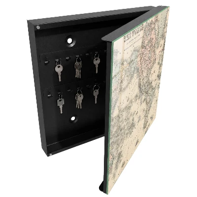 Armoire à clés design Carte du monde