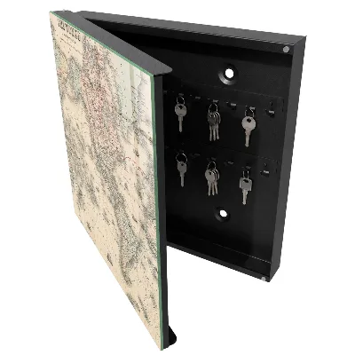 Armoire à clés design Carte du monde