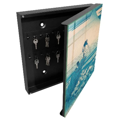Armoire à clés design Le pêcheur et les vagues