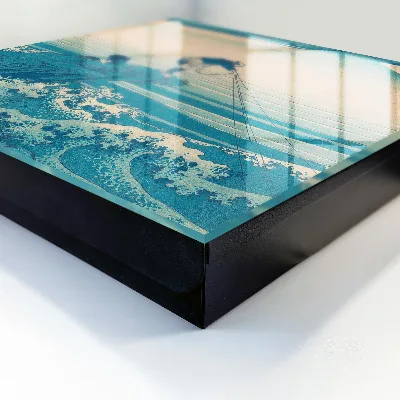 Armoire à clés design Le pêcheur et les vagues