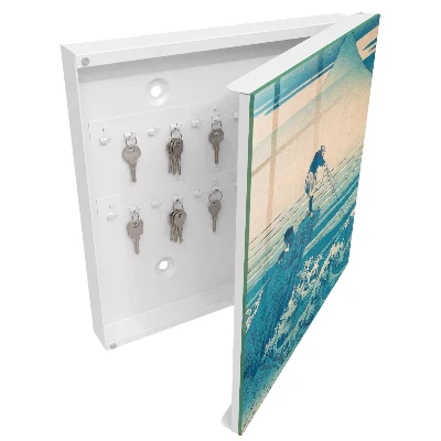 Armoire à clés design Le pêcheur et les vagues