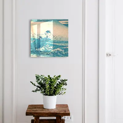 Armoire à clés design Le pêcheur et les vagues