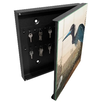 Armoire à clés design Oiseau exotique