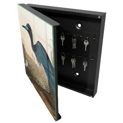 Armoire à clés design Oiseau exotique