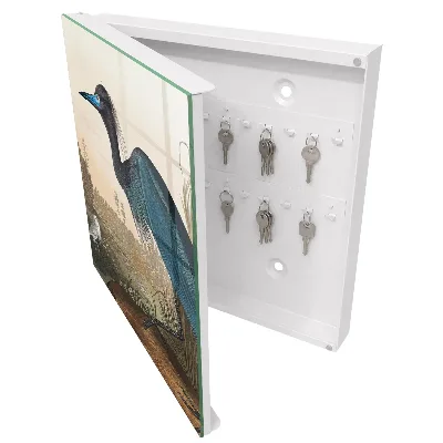 Armoire à clés design Oiseau exotique