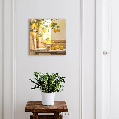 Boîte à clés murale décorative Fraîcheur citronnée