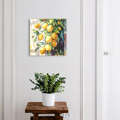 Boîte à clés murale décorative Charme citronné