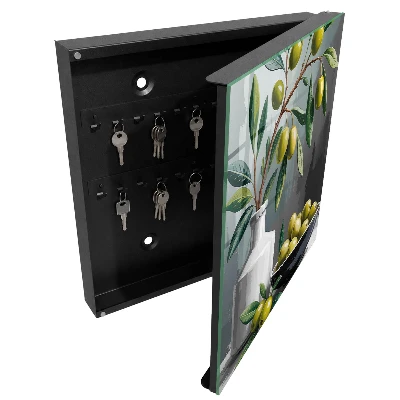 Armoire à clés décorative Olive verte