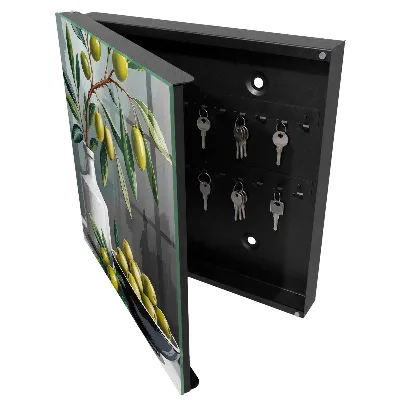 Armoire à clés décorative Olive verte