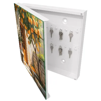 Boîte à clés murale décorative Jardin des orangers