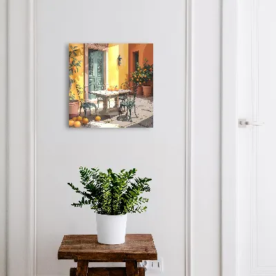 Boîte à clés murale décorative Terrasse ensoleillée