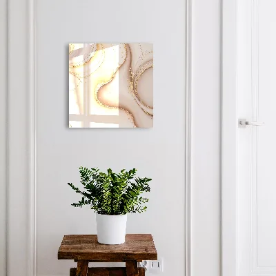 Armoire à clés décorative Ondulations beiges