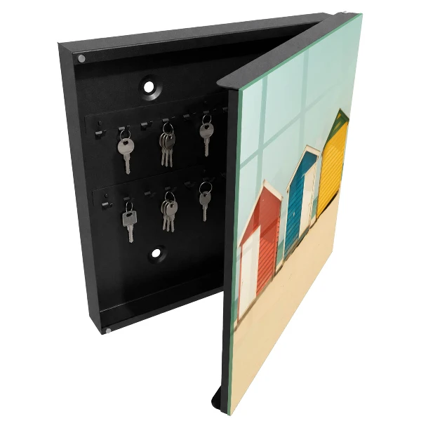 Armoire à clés design Maisons colorées
