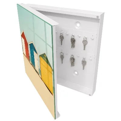 Armoire à clés design Maisons colorées