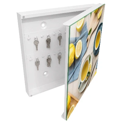 Armoire à clés décorative Matinée citronnée