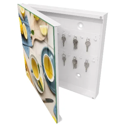 Armoire à clés décorative Matinée citronnée