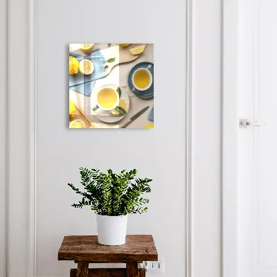 Armoire à clés décorative Matinée citronnée