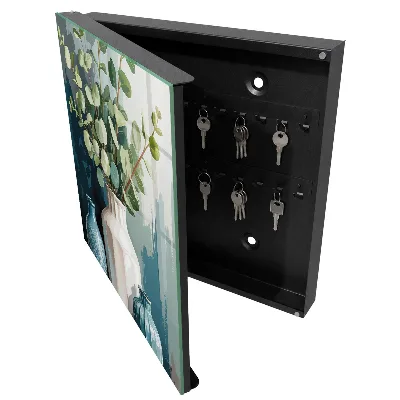 Armoire à clés décorative Vases et feuilles