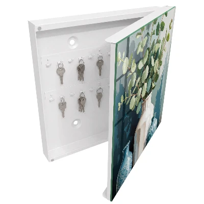 Armoire à clés décorative Vases et feuilles