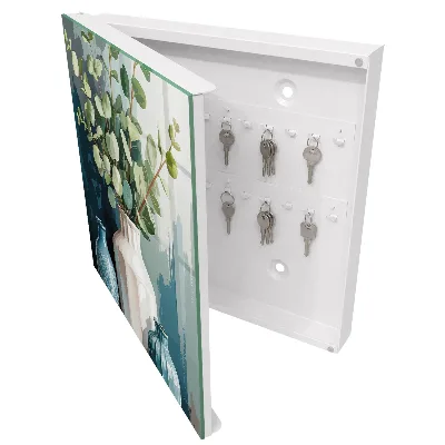 Armoire à clés décorative Vases et feuilles