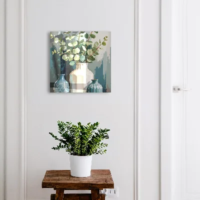 Armoire à clés décorative Vases et feuilles
