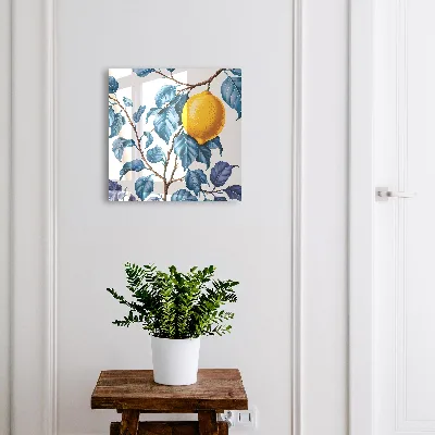 Boîte à clés murale décorative Feuilles de citronnier