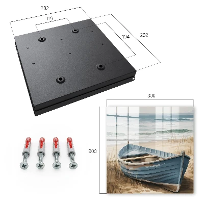Armoire à clés décorative Bateau de plage