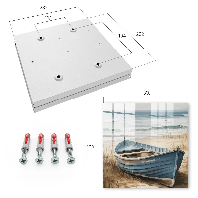 Armoire à clés décorative Bateau de plage