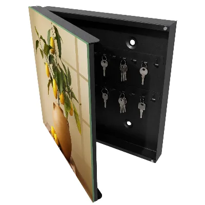 Armoire à clés design Citrons en pichet