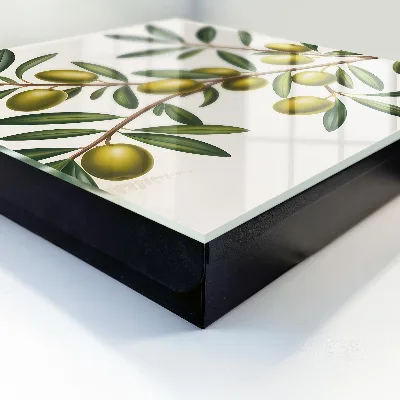 Boîte à clés murale décorative Olives sur une branche